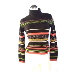 Votre Nom Size S M Turtleneck Sweater Silk Cashmere